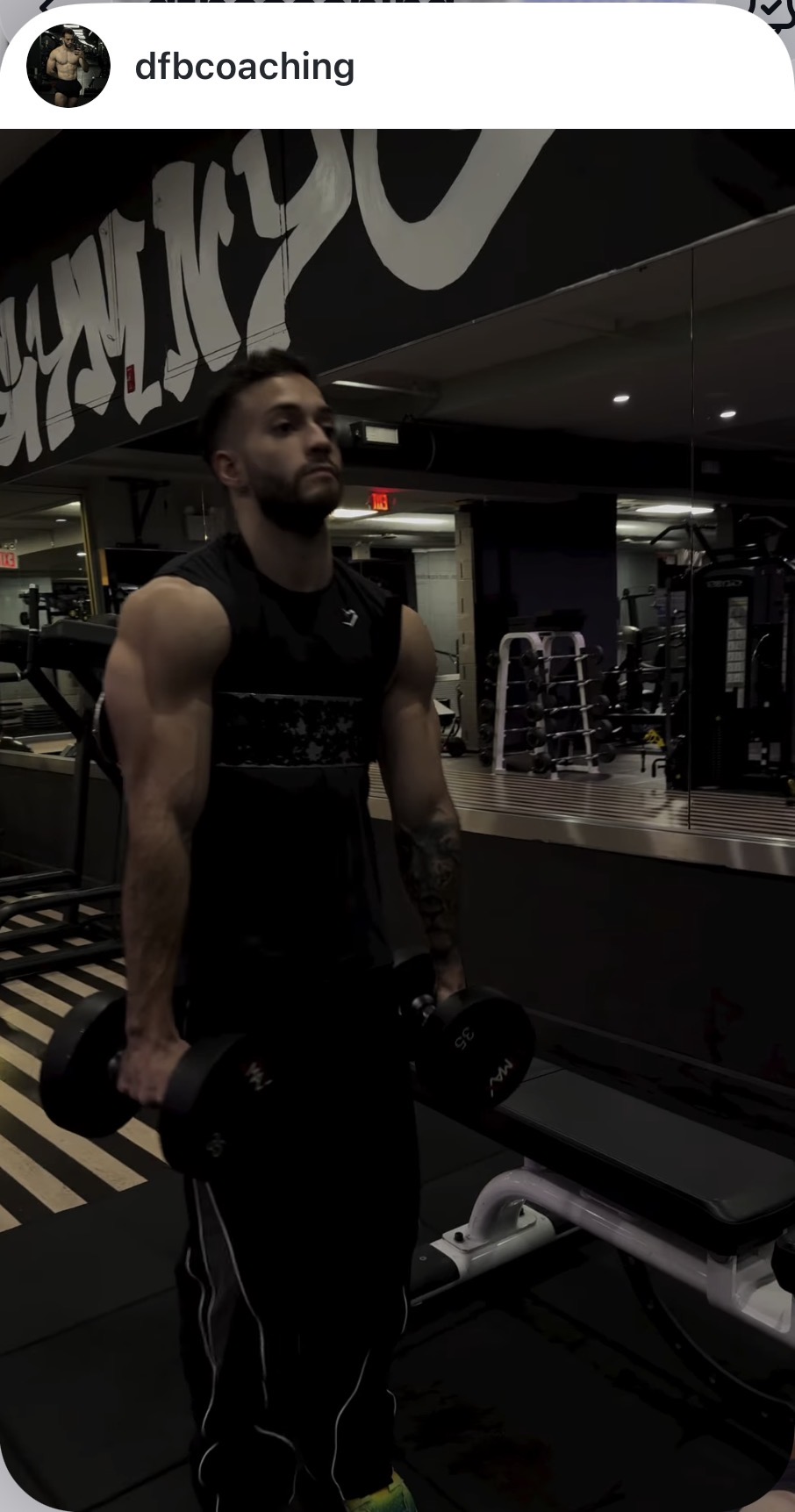 DFB Coaching reel demonstrating dumbbell strength training